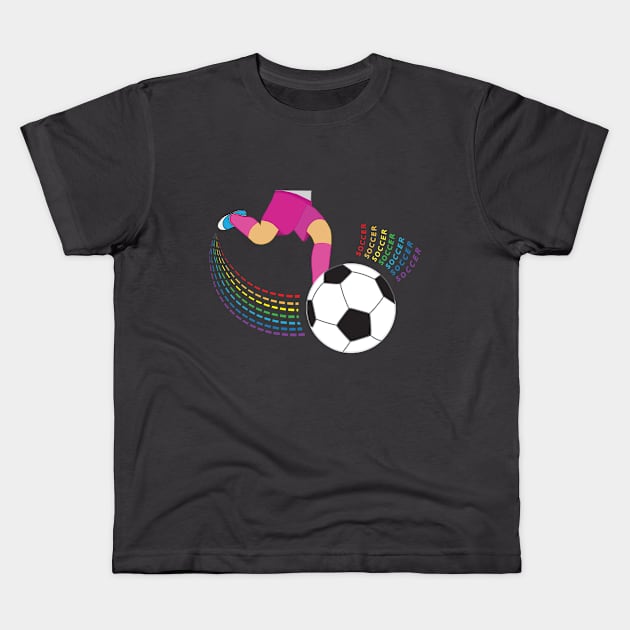 Soccer Kids T-Shirt by Madhur